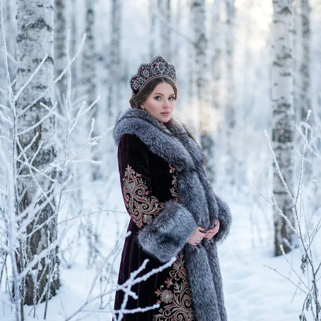 Russian winter portrait style example