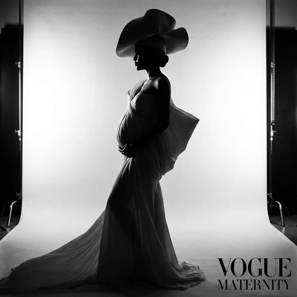 Studio glamour portrait style example