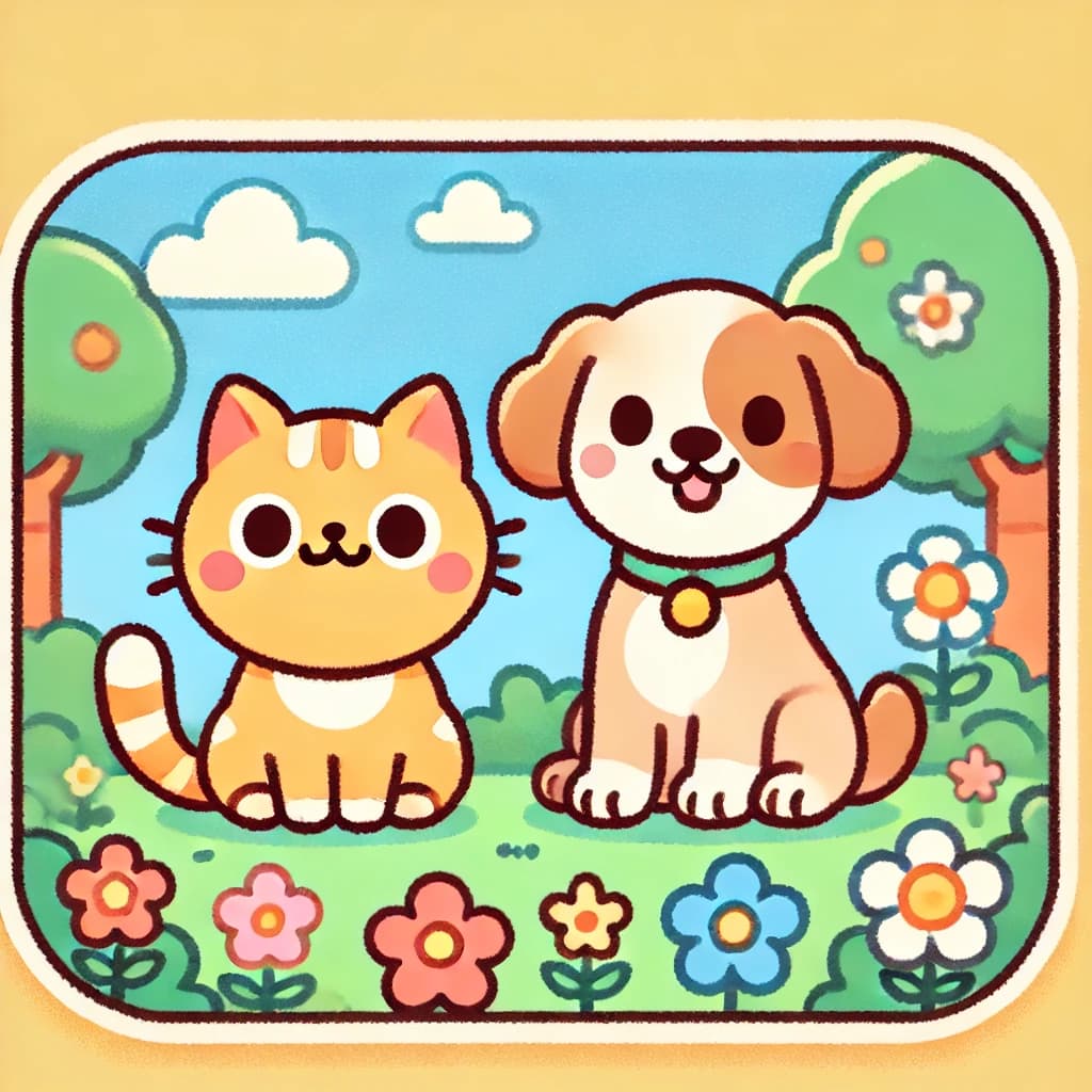 Irasutoya style AI generated image