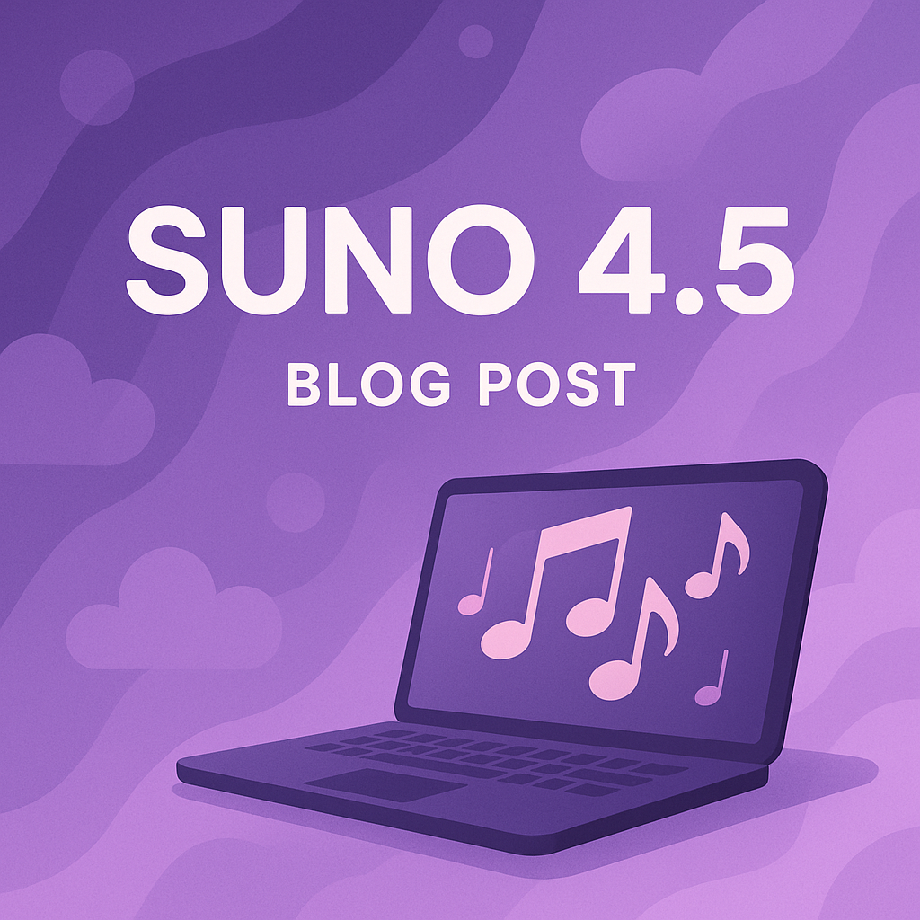 Suno 4.5 AI music creation interface on smartphone